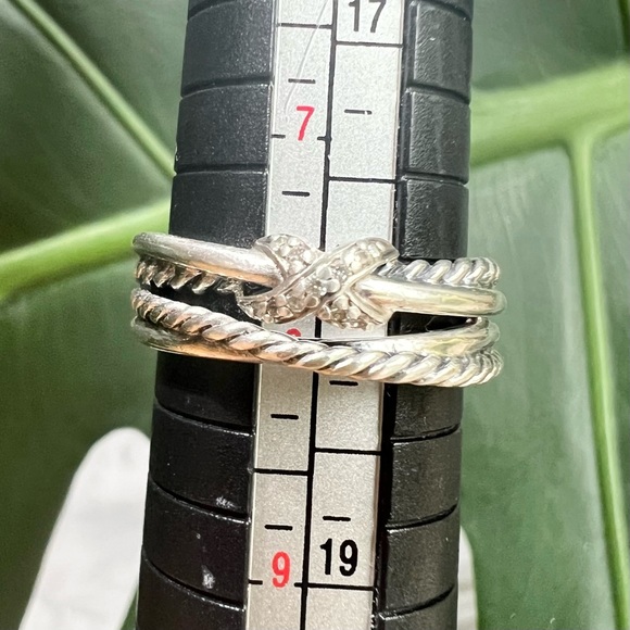 ❤️ David Yurman X Crossover Band Ring Sz 8 - Picture 1 of 7